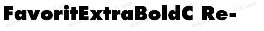 FavoritExtraBoldC Re字体转换
